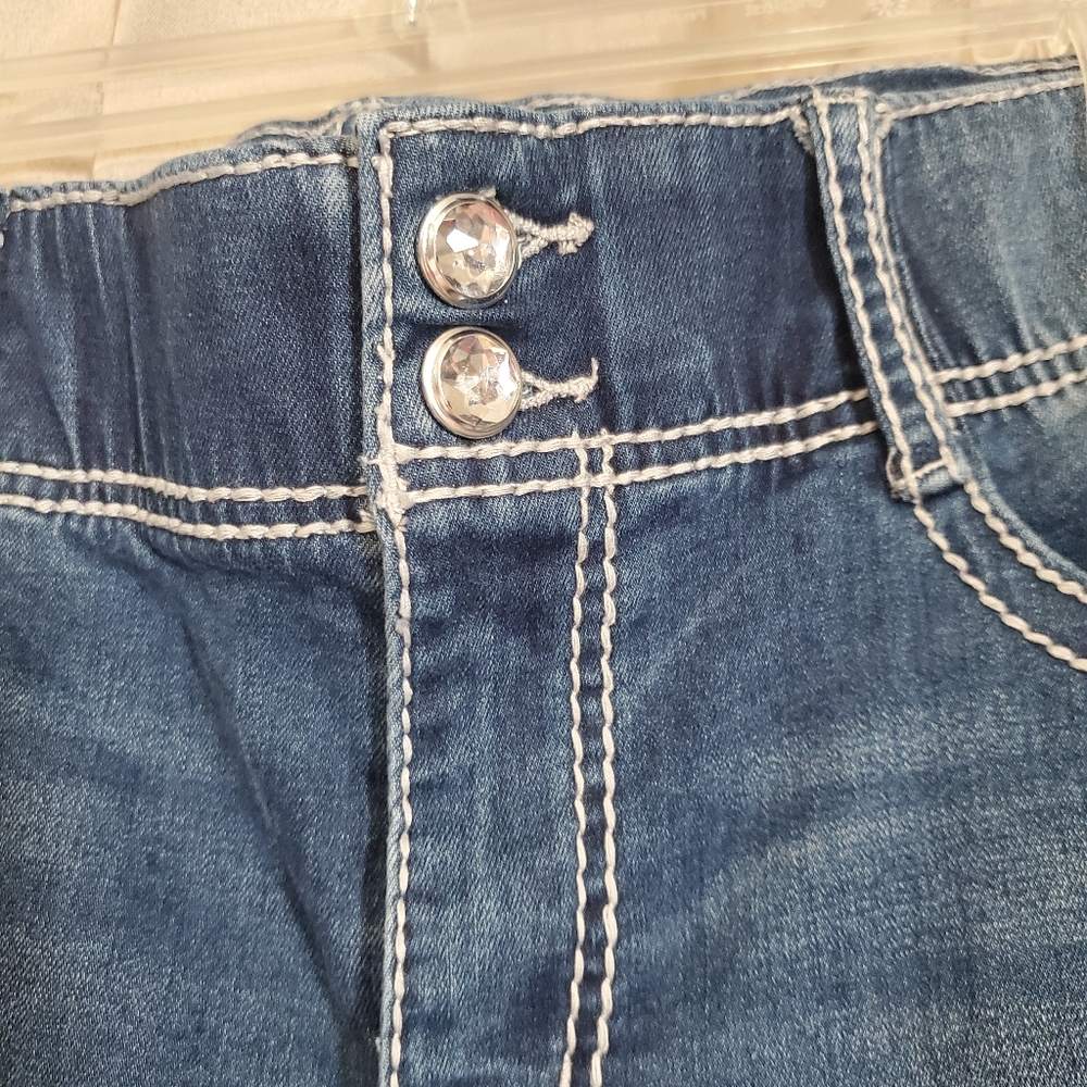 Denim capri
